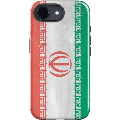 Iran Flag Distressed iPhone 16e Impact Case