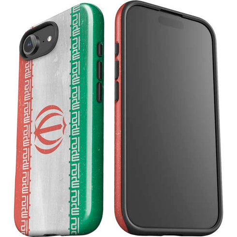 Iran Flag Distressed iPhone 16e Impact Case