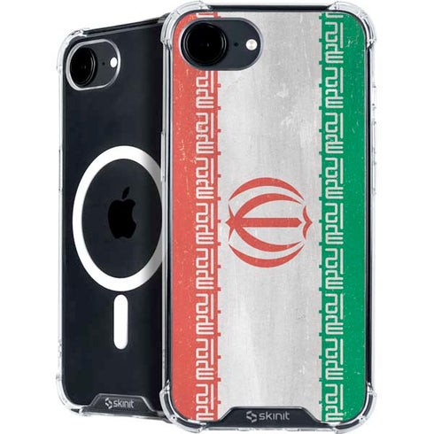 Iran Flag Distressed iPhone 16e MagSafe Case