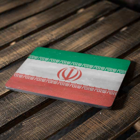Iran Flag Distressed Apple MacBook Air Skin