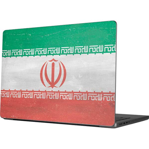 Iran Flag Distressed Apple MacBook Pro 14-inch Skin