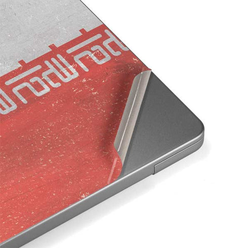 Iran Flag Distressed Apple MacBook Pro 14-inch Skin