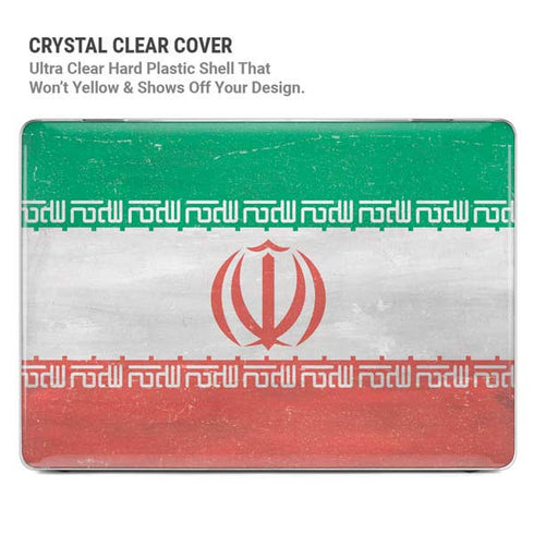 Iran Flag Distressed MacBook Cases