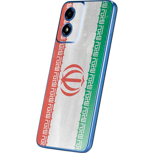 Iran Flag Distressed Moto G Play 4G (2024) Skin