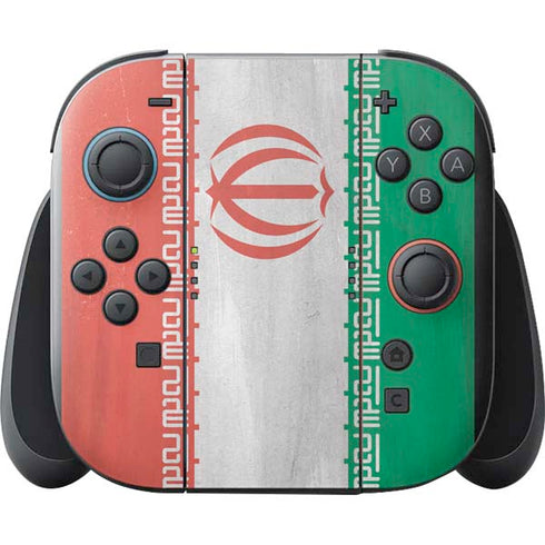 Iran Flag Distressed Nintendo Switch 2 (2025) with Joy-Con Skin