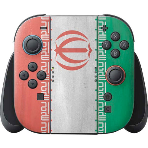 Iran Flag Distressed Nintendo Skins