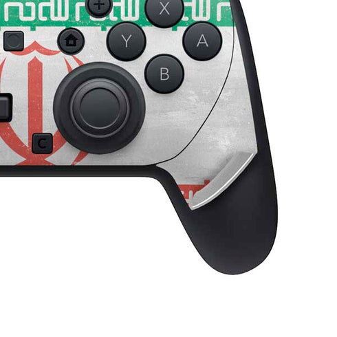 Iran Flag Distressed Nintendo Switch 2 (2025) Pro Controller Skin