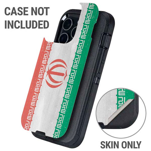 Iran Flag Distressed Otterbox Defender iPhone Skin