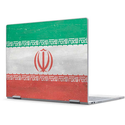 Iran Flag Distressed Pixelbook Skin