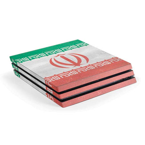 Iran Flag Distressed PlayStation PS4 Skins
