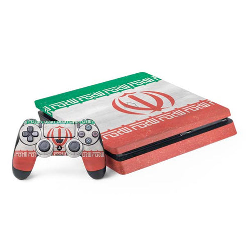 Iran Flag Distressed PlayStation PS4 Skins