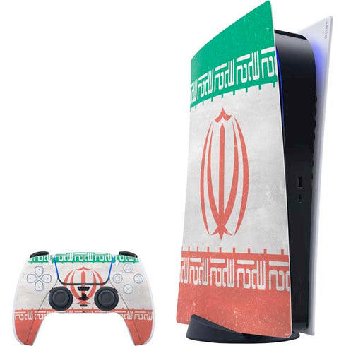 Iran Flag Distressed PlayStation PS5 Skins