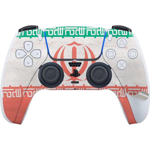 Iran Flag Distressed PS5 Pro Disk Bundle Skin