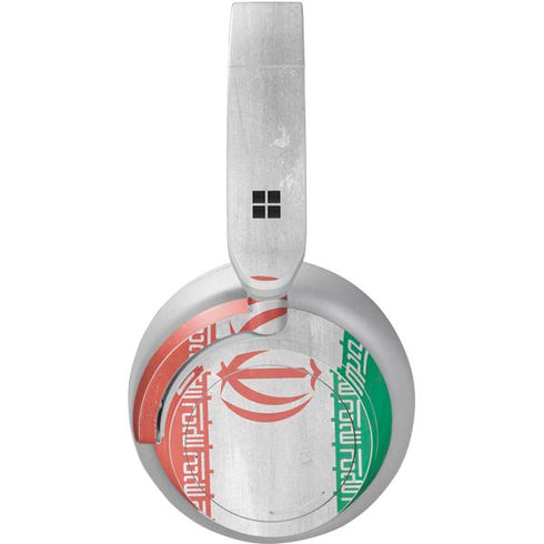 Iran Flag Distressed Surface Headphones Skin