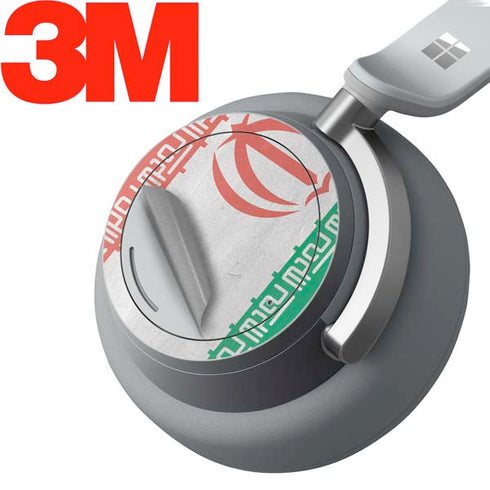 Iran Flag Distressed Surface Headphones Skin