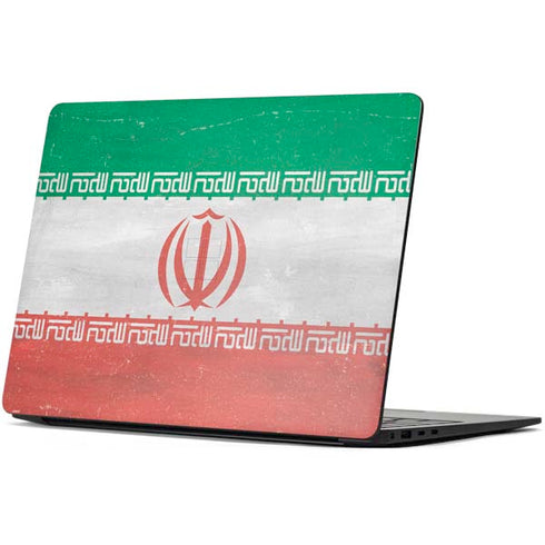 Iran Flag Distressed Surface Laptop 7 13.8in Skin
