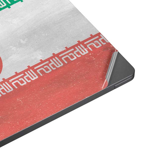 Iran Flag Distressed Surface Laptop 7 13.8in Skin