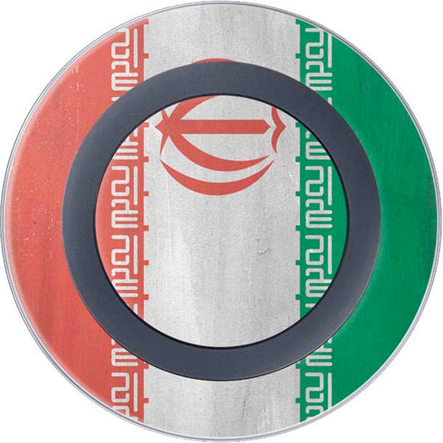 Iran Flag Distressed Wireless Charger Skin