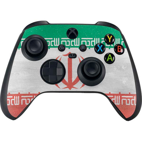 Iran Flag Distressed XBox Series X Digital Edition Bundle Skin