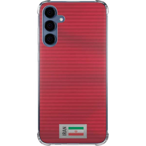 Iran Soccer Flag Galaxy A35 5G Clear Case