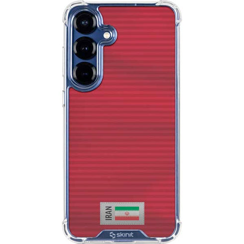 Iran Soccer Flag Galaxy S25 Clear Case