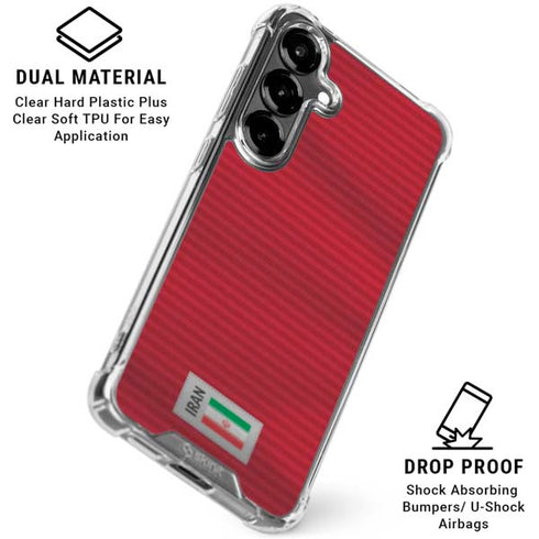 Iran Soccer Flag Galaxy S26 Plus Clear Case