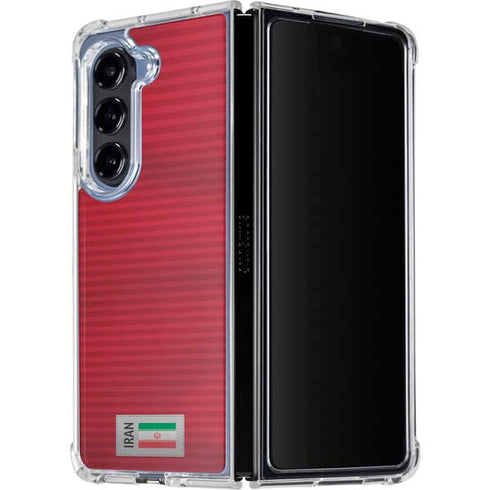 Iran Soccer Flag Galaxy Z Fold5 5G Clear Case