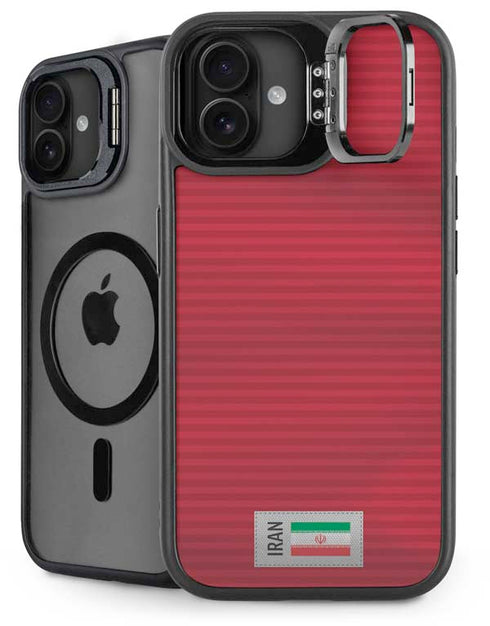 Iran Soccer Flag iPhone 16 Plus Kickstand Case