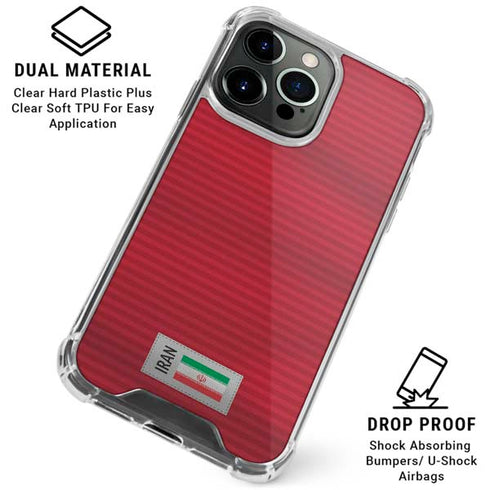 Iran Soccer Flag iPhone 16 Pro Clear Case