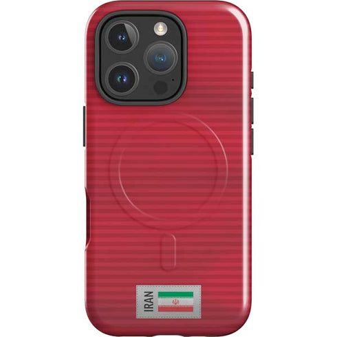 Iran Soccer Flag iPhone 16 Pro Magsafe Impact Case
