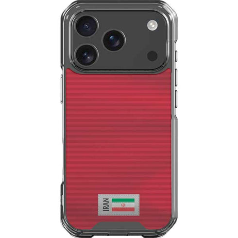 Iran Soccer Flag iPhone 18 Pro Clear Case