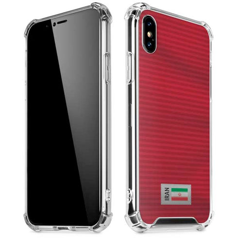 Iran Soccer Flag iPhone X/XS Clear Case
