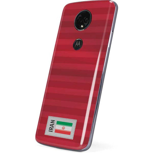 Iran Soccer Flag Moto E5 Plus Skin