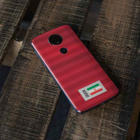 Iran Soccer Flag Moto E5 Plus Skin
