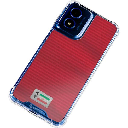 Iran Soccer Flag Moto G 5G (2024) Clear Case