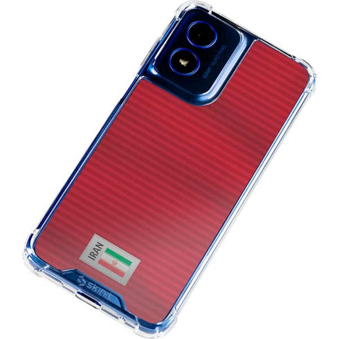 Iran Soccer Flag Moto G Play 4G (2024) Clear Case