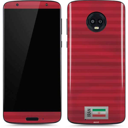 Iran Soccer Flag Moto G6 Skin