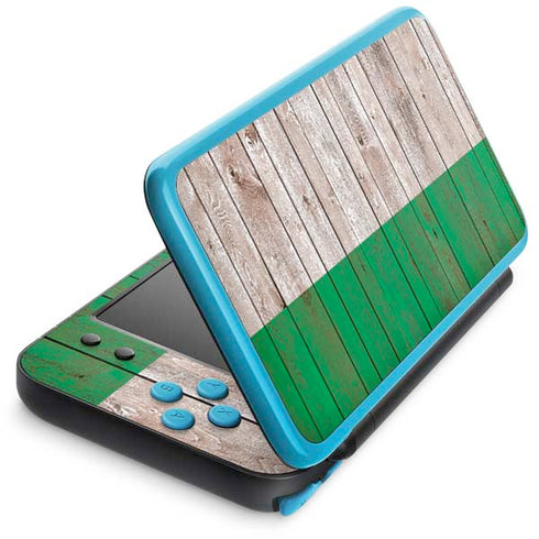 Ireland Flag Dark Wood Nintendo Skins