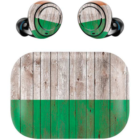 Ireland Flag Dark Wood Amazon Echo Buds Skin