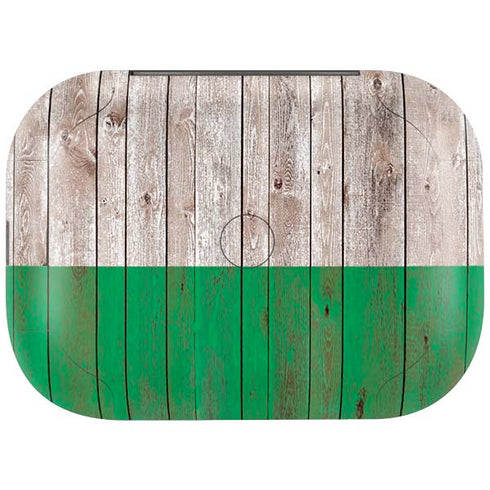 Ireland Flag Dark Wood Amazon Echo Buds Skin