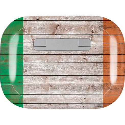 Ireland Flag Dark Wood AirPods Skins