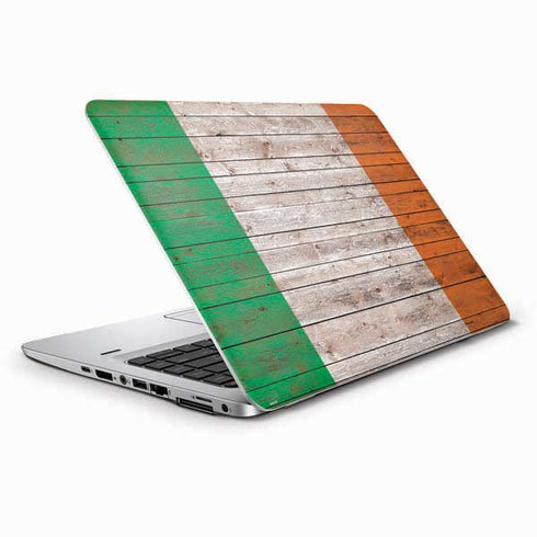 Ireland Flag Dark Wood HP Elitebook Skin