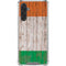 Ireland Flag Dark Wood Galaxy A17 Clear Case