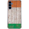 Ireland Flag Dark Wood Galaxy A35 5G Clear Case