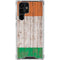 Ireland Flag Dark Wood Galaxy S23 Ultra Clear Case