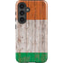 Ireland Flag Dark Wood Galaxy S25 Impact Case