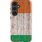 Ireland Flag Dark Wood Galaxy S25 Plus Impact Case