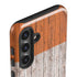 Ireland Flag Dark Wood Galaxy S25 Plus Impact Case