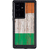 Ireland Flag Dark Wood Galaxy S24 Ultra Waterproof Case