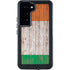 Ireland Flag Dark Wood Galaxy S24 Waterproof Case